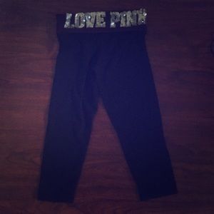 Used PINK Capri athletic leggings